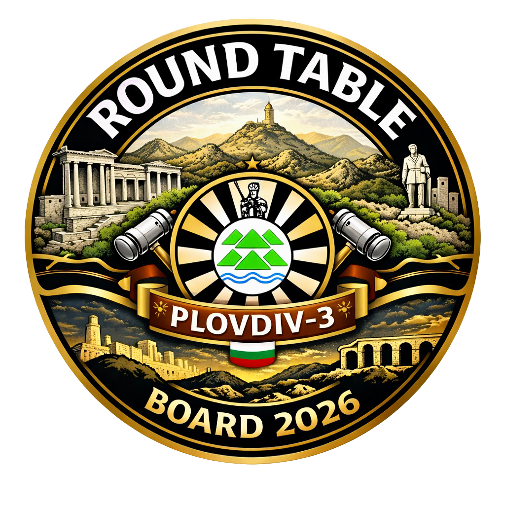 Емблема на борда на Round Table Plovdiv 3 за 2026 г.
